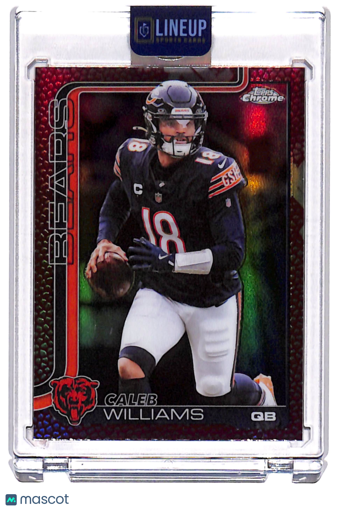 2025 Topps Chrome Caleb Williams #52 Leather Refractor