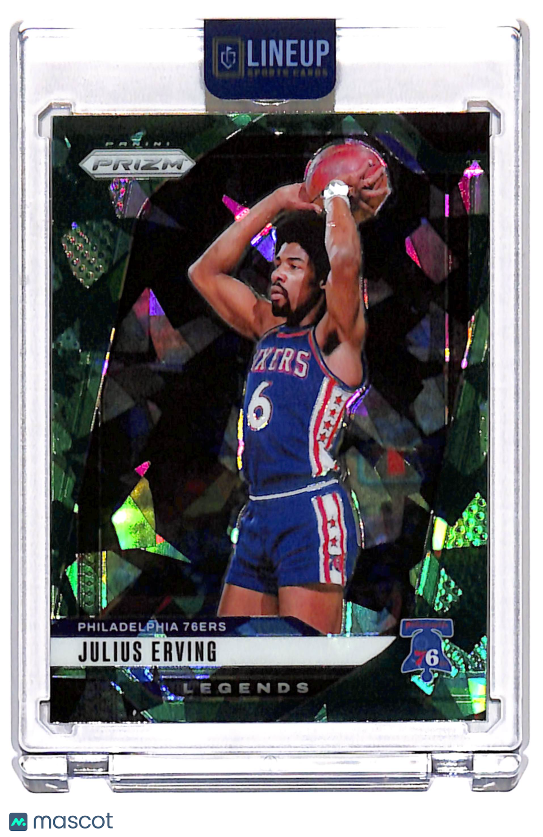 2024 Panini Prizm Basketball Julius Erving #292 Green Ice