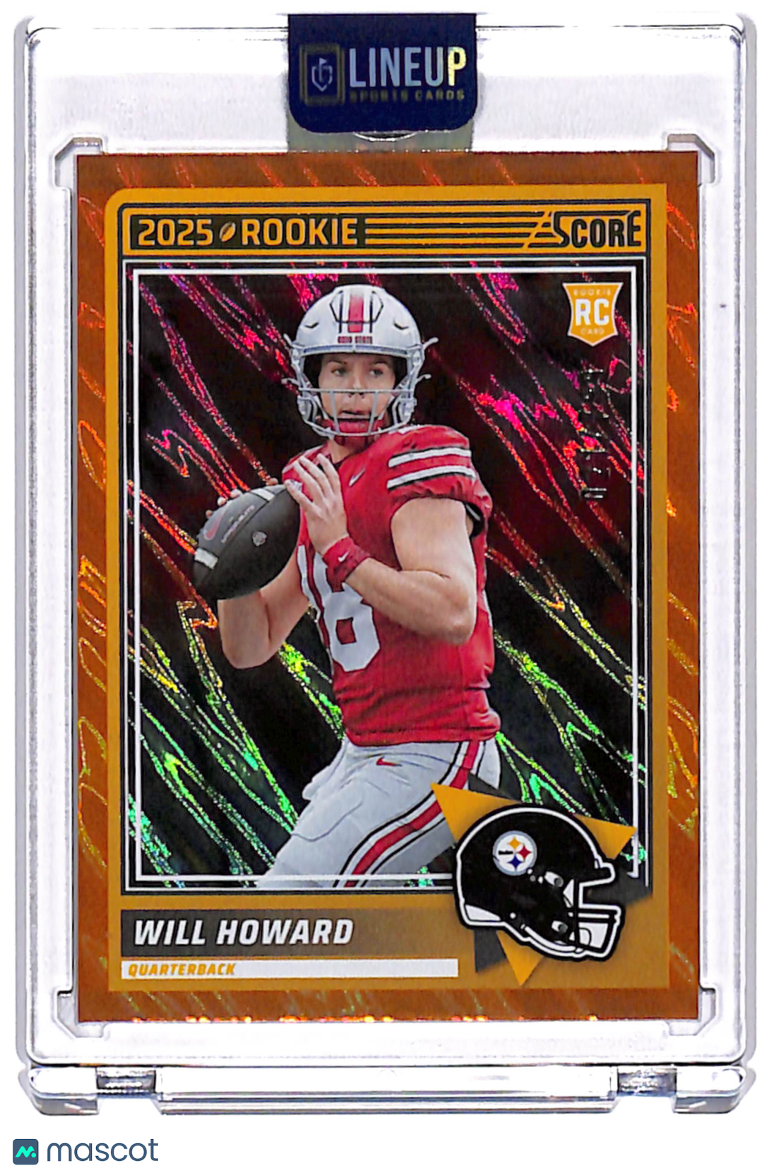 2025 Panini Score Football Will Howard #3 Orange /799 RC