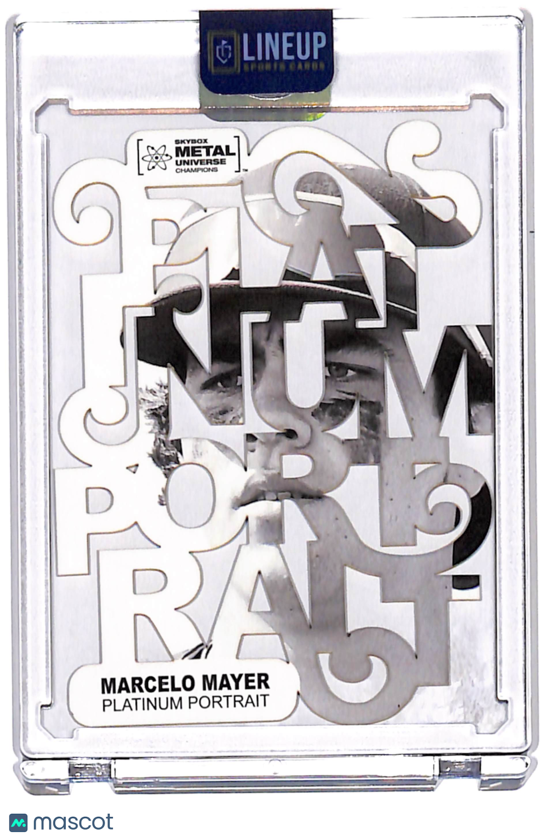 2022 SkyBox Metal Universe Champions Marcelo Mayer #PP-4 Platinum Portrait