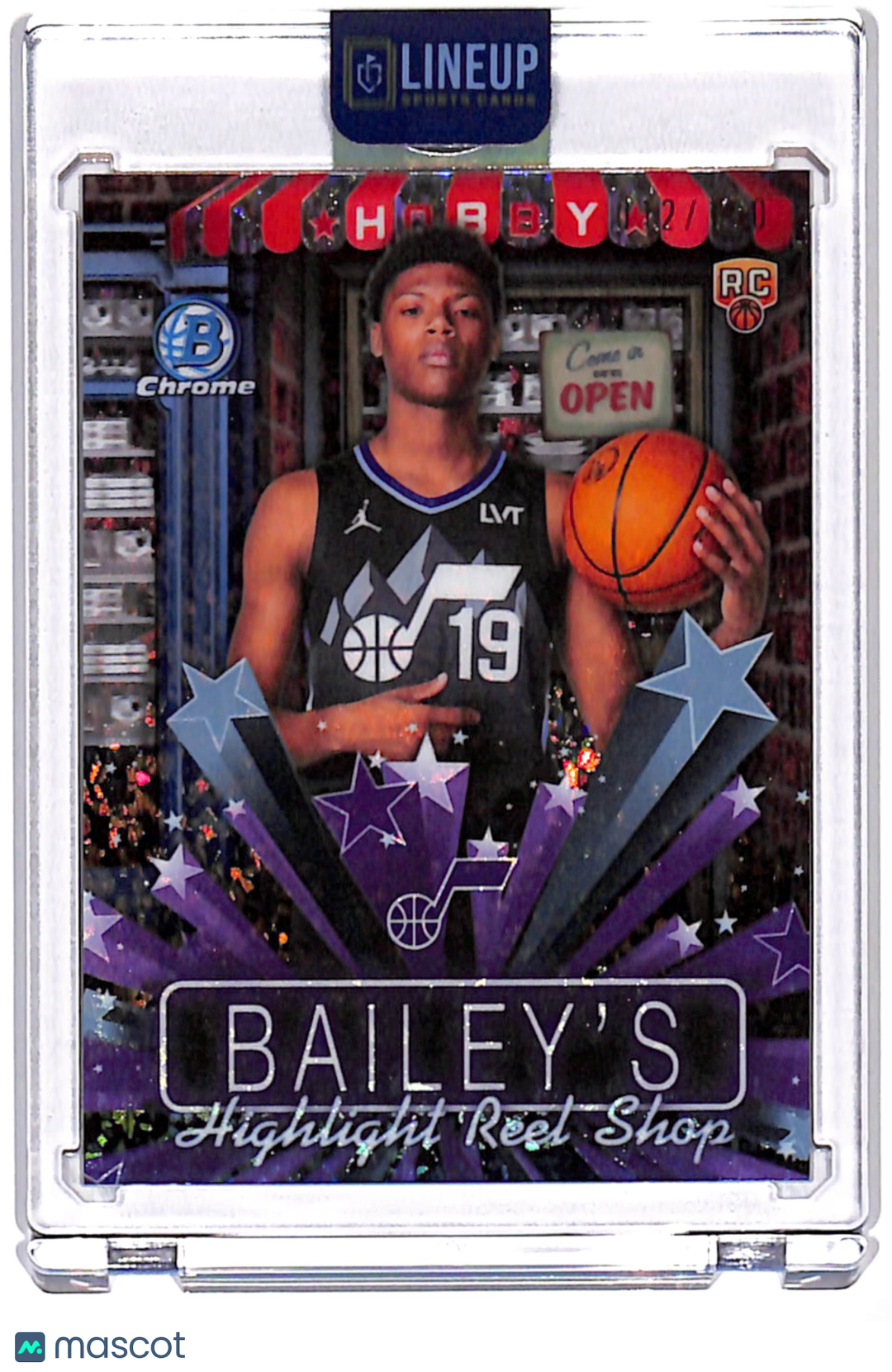 2025 Topps Bowman Chrome University Ace Bailey #HS-9 Hobby Stars Mini Diamond RC