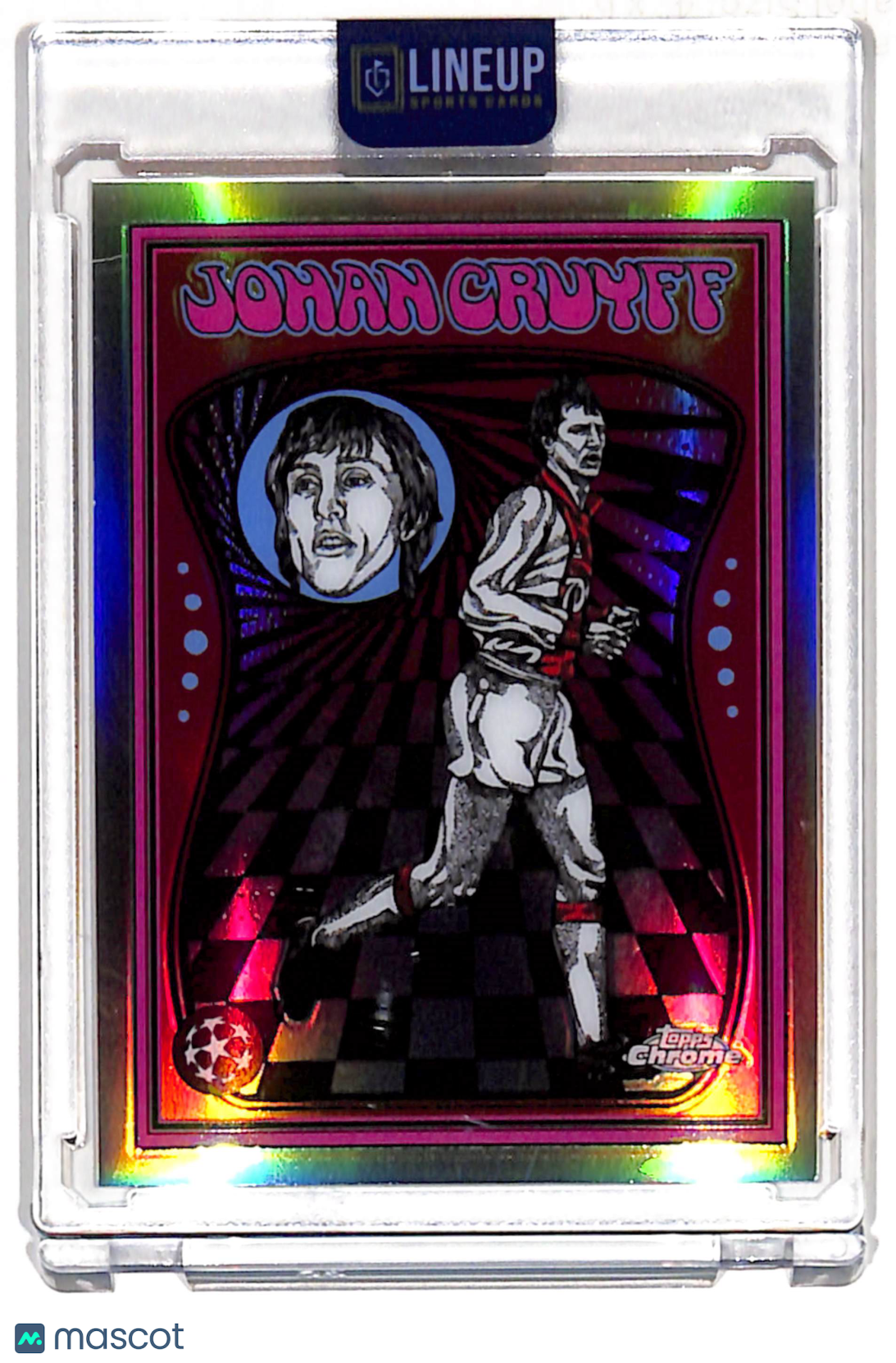 2026 Topps Chrome UEFA Champions League Johan Cruyff #UV-19 Ultra Violet All-Stars