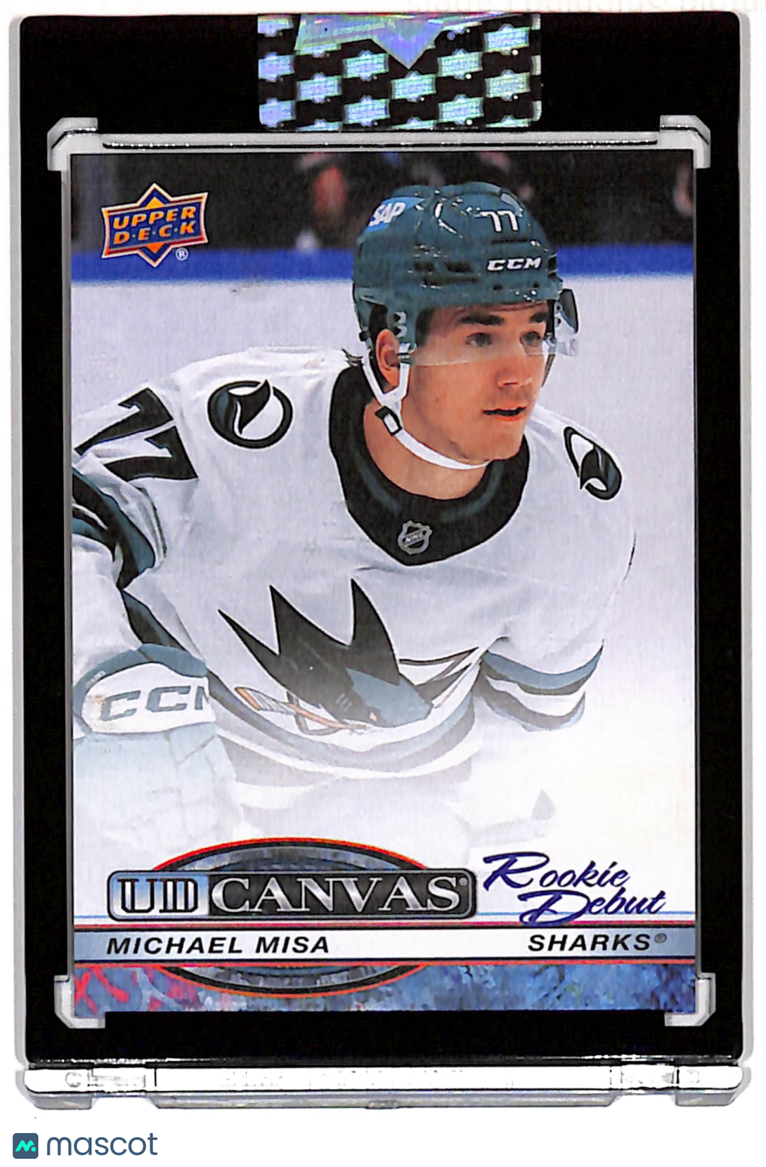 2025 Upper Deck Clear Cut Hockey UD Canvas Rookie Debut Michael Misa #CD-MM