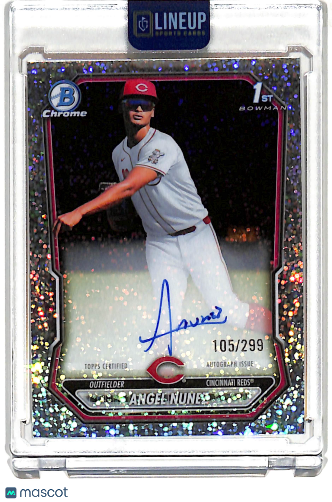 2026 Bowman Chrome Angel Nunez #CPA-AN Glitter Refractor /299