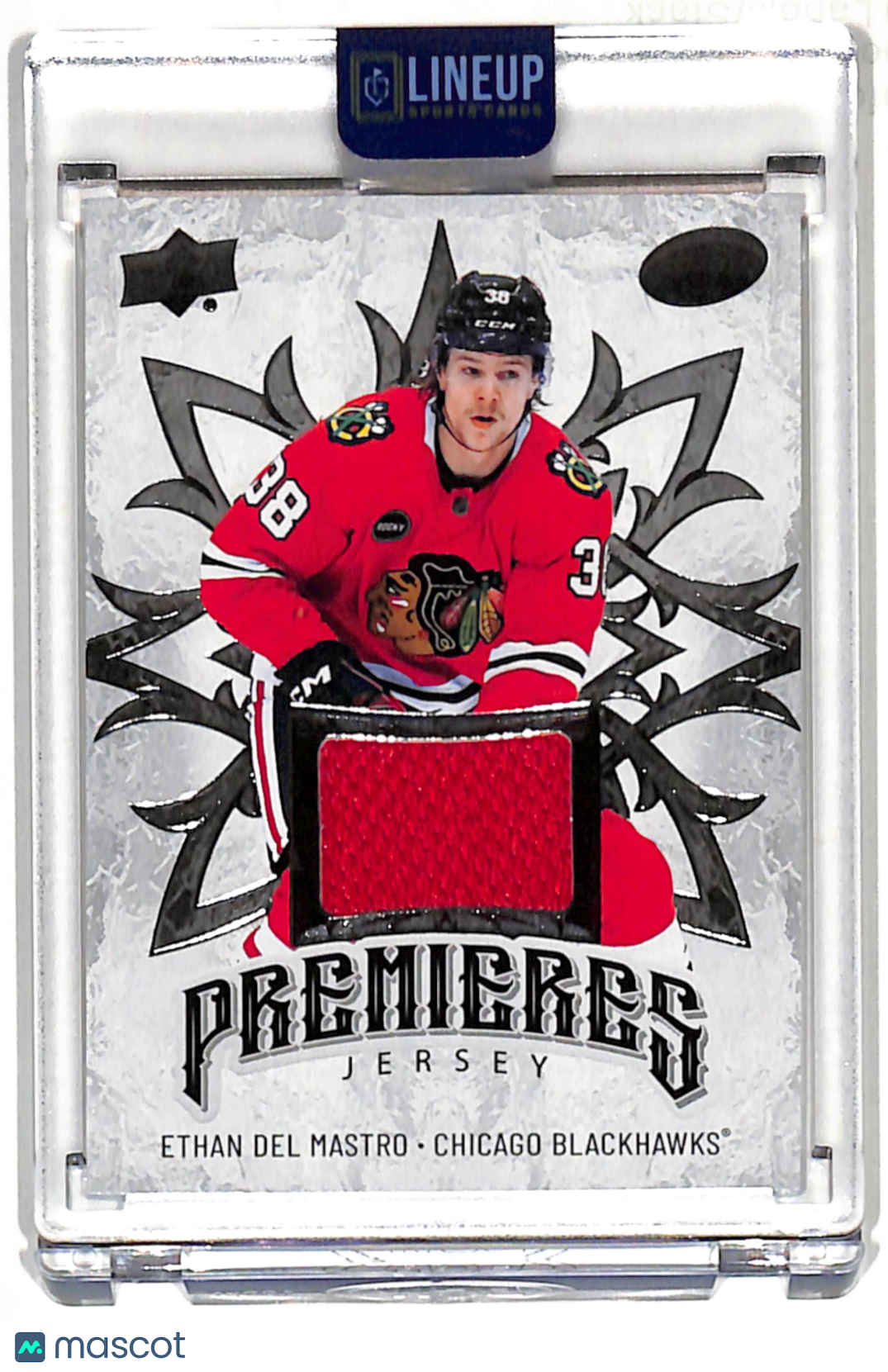 2025 Upper Deck Ice Ethan Del Mastro #IPJ-4 Premieres Jersey Memorabilia