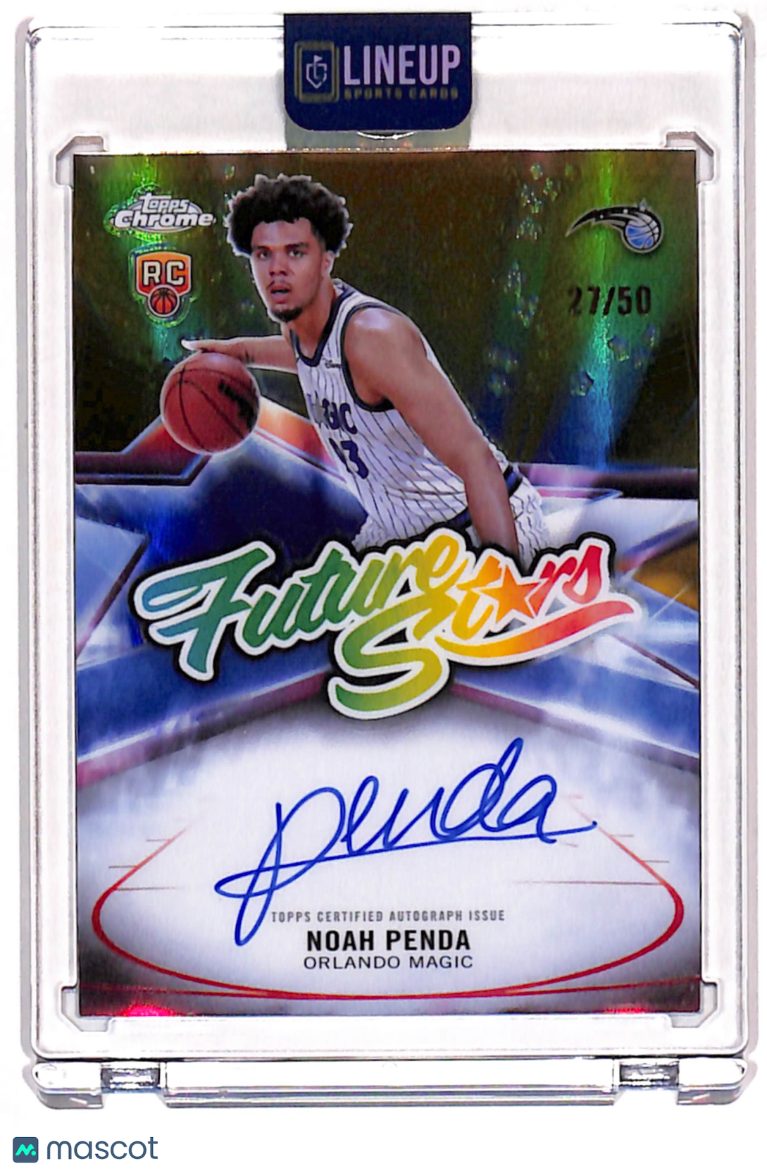 2025 Topps Chrome Basketball Noah Penda #FS-NP Gold Refractor /50 RC