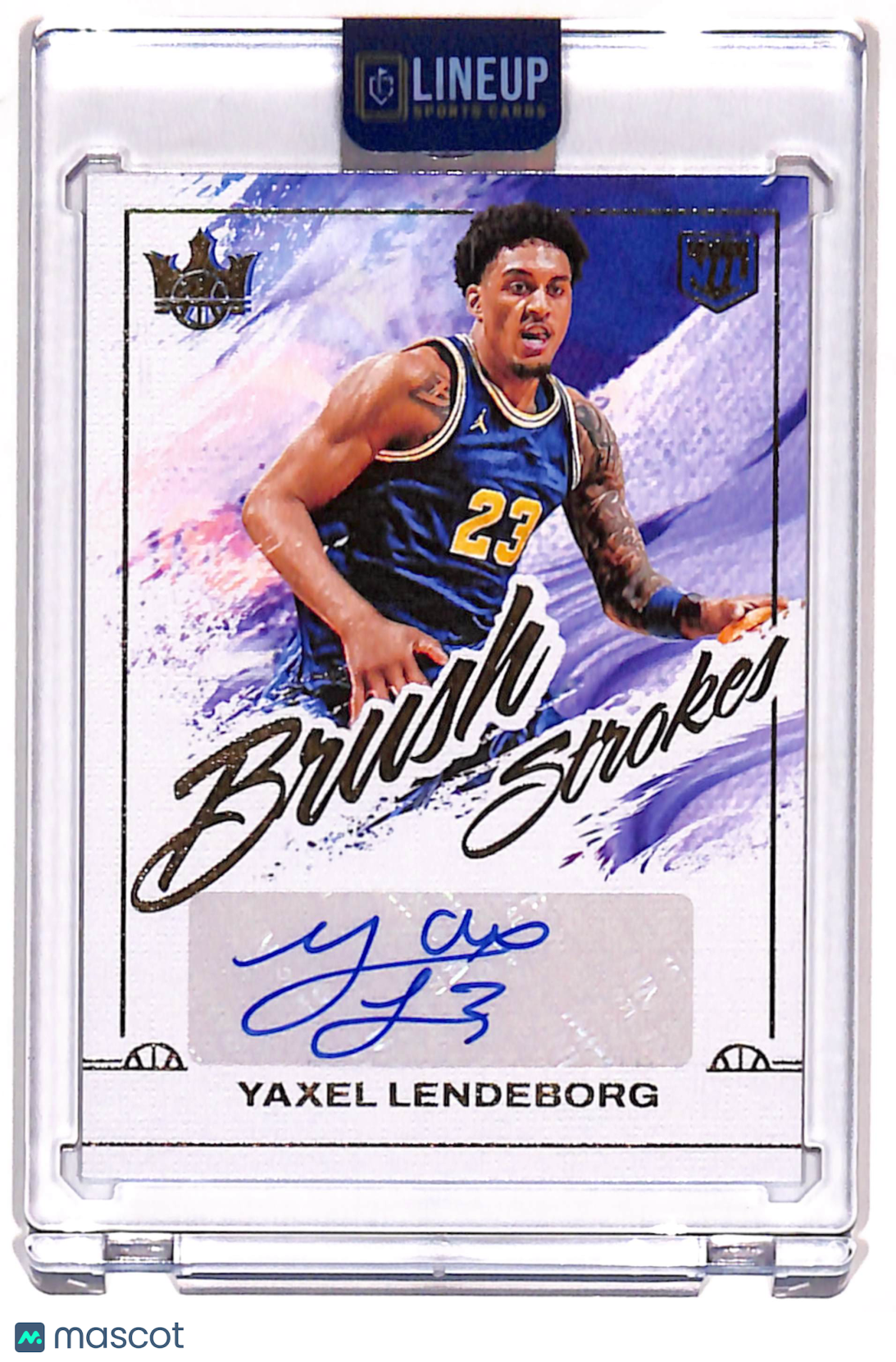 2025 Panini Court Kings Basketball Yaxel Lendeborg #BST-YAX /99