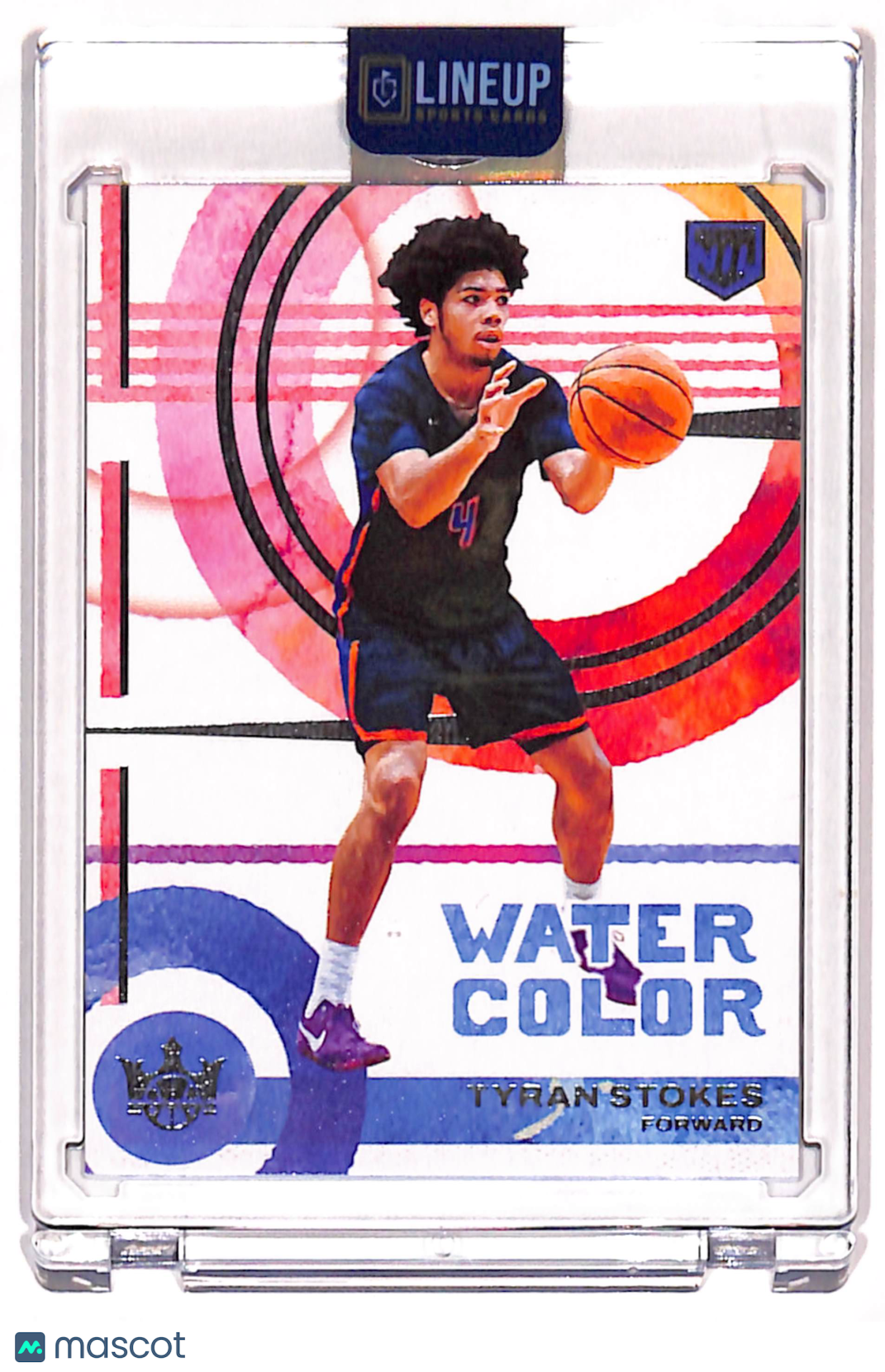 2025 Panini Court Kings Basketball Tyran Stokes #17 Watercolor