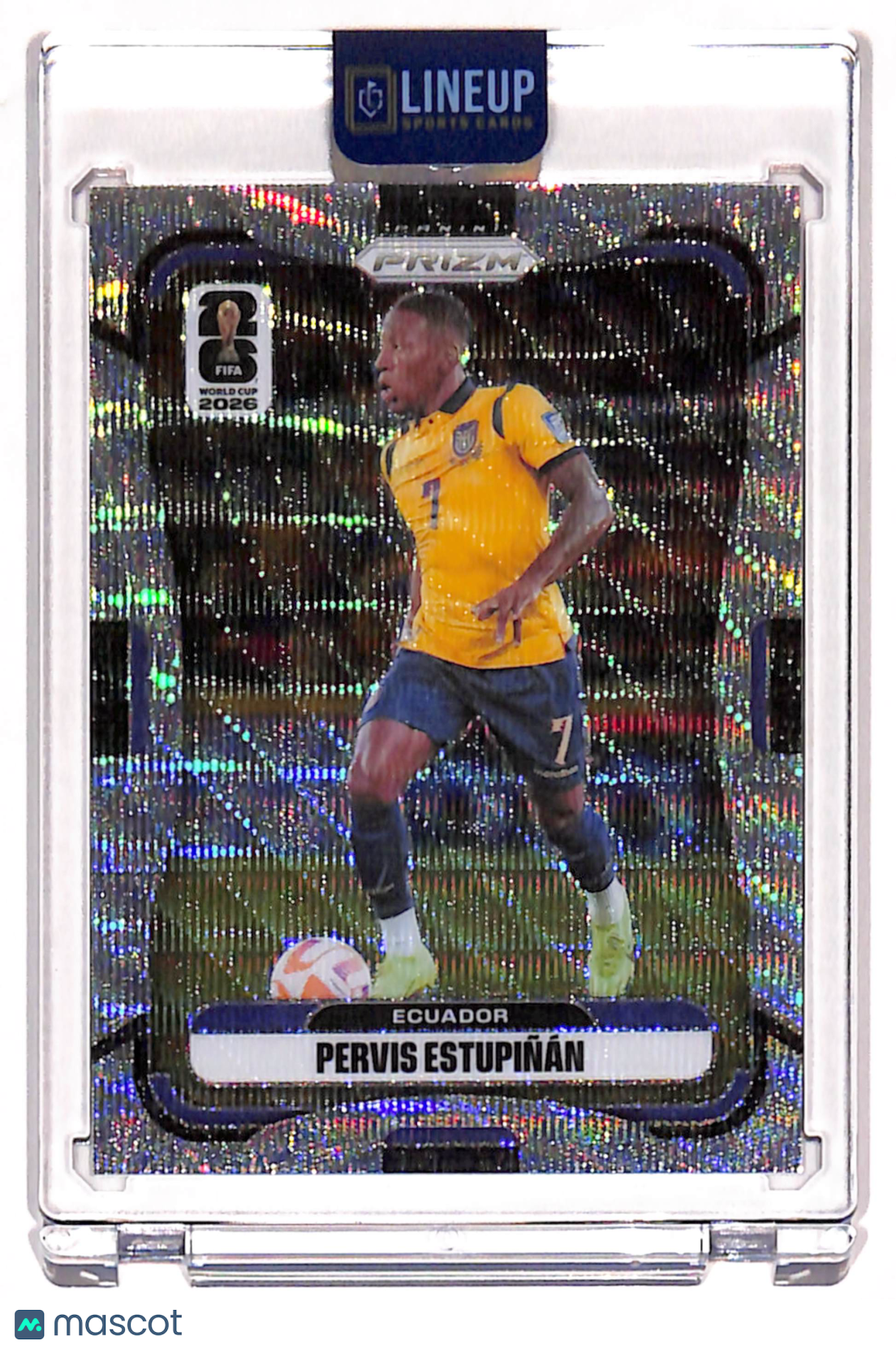 2026 Panini Prizm FIFA World Cup Pervis Estupiñán #212 Silver Shimmer