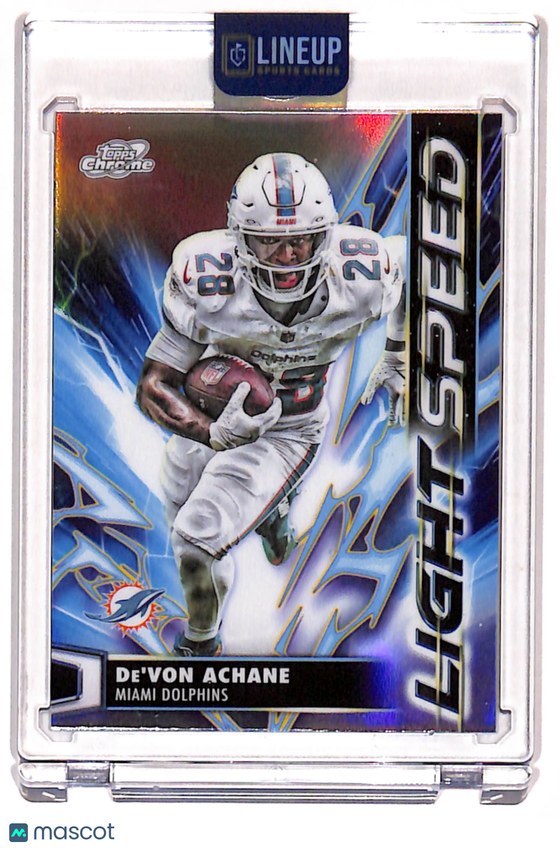 2025 Topps Chrome De'Von Achane #LS-17 Light Speed