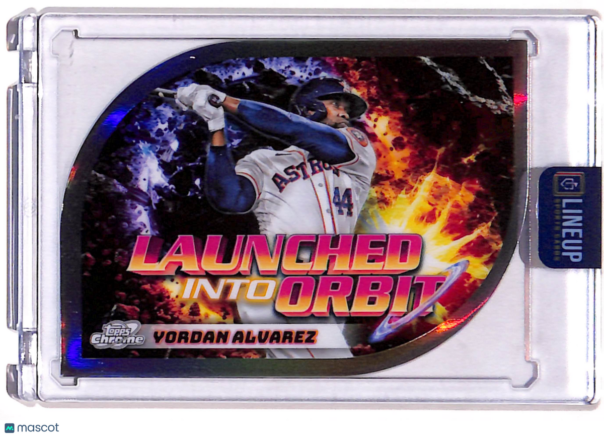 2021 Topps Chrome Yordan Alvarez #LIO-8 Launched Into Orbit
