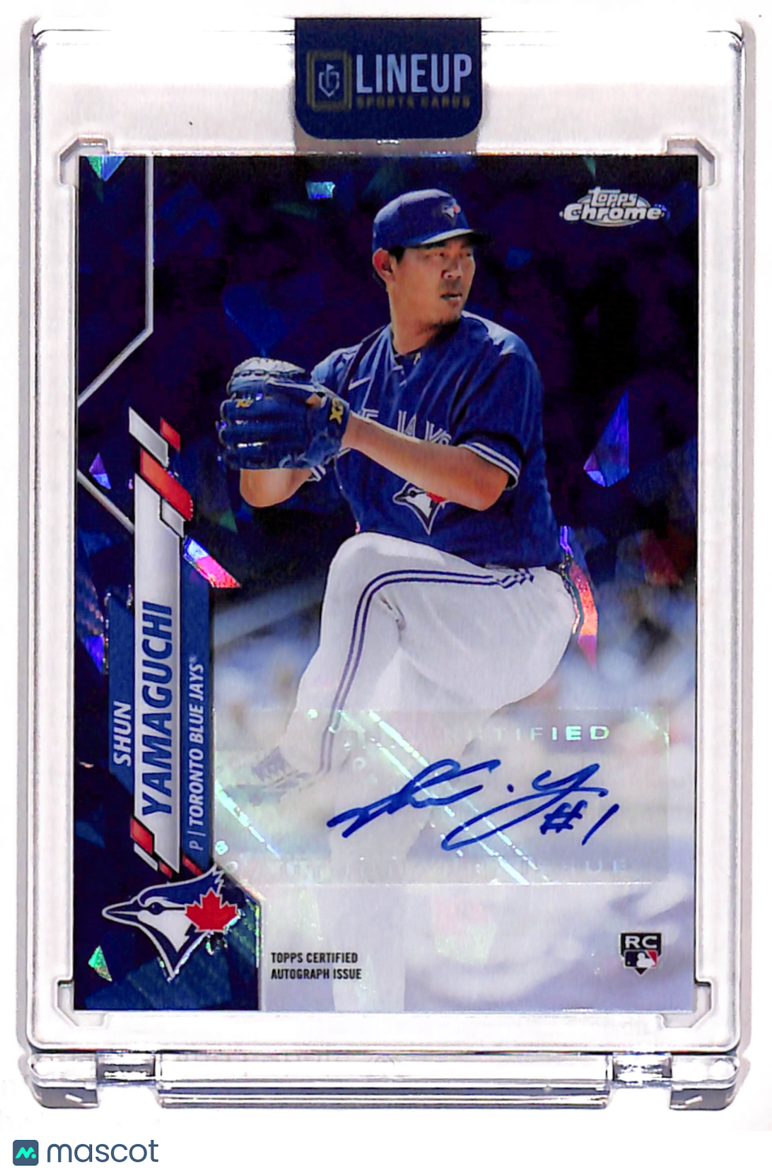 2020 Topps Chrome Sapphire Shun Yamaguchi #RA-SY RC