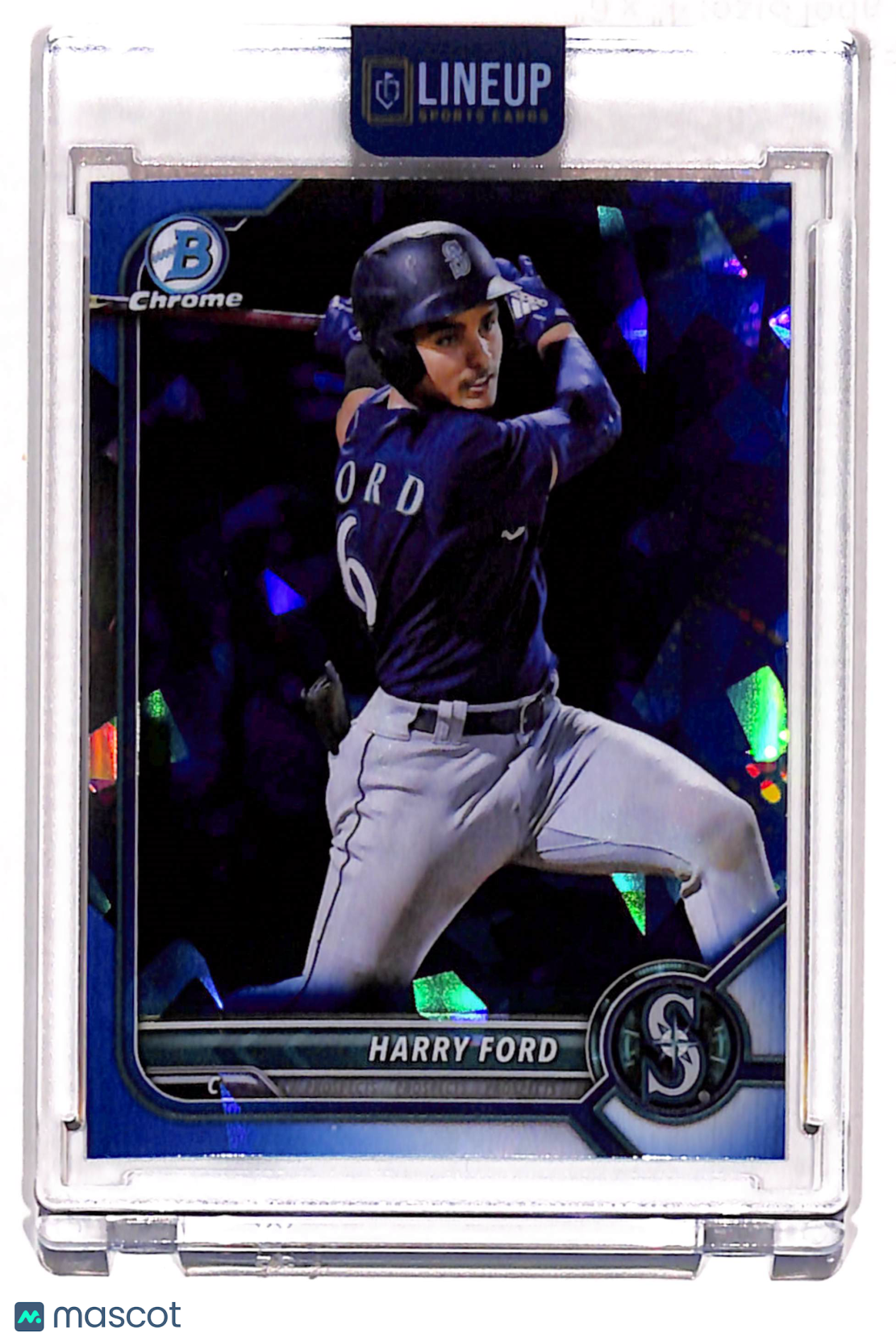 2022 Bowman Chrome Harry Ford #BCP-189 Blue Shimmer Refractor