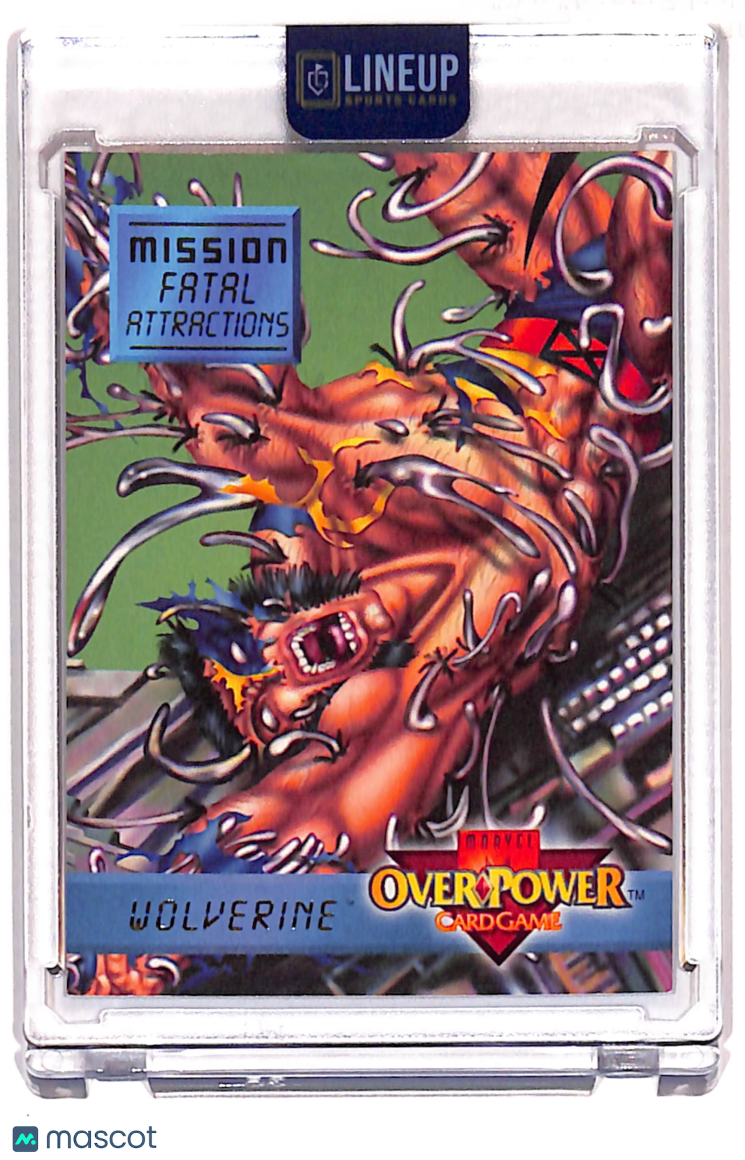 1995 Fleer Marvel OverPower Wolverine Mission Card