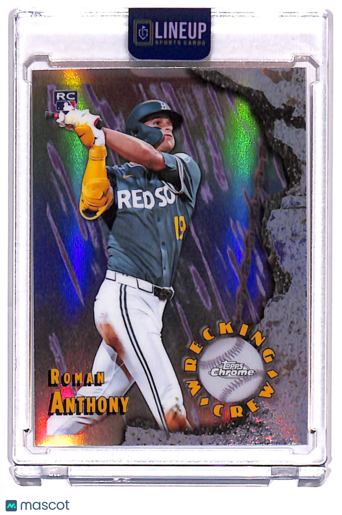 2026 Topps Chrome Wrecking Crew Roman Anthony #WC-25 Green Refractor RC