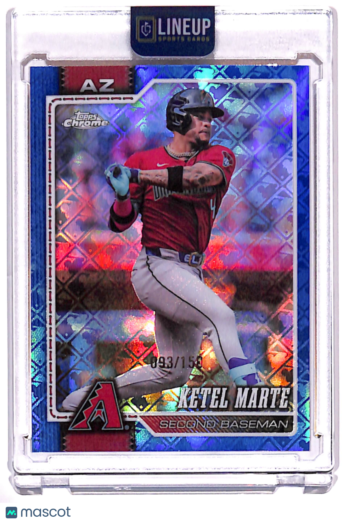2026 Topps Chrome Ketel Marte #99 Blue Logofractor /158