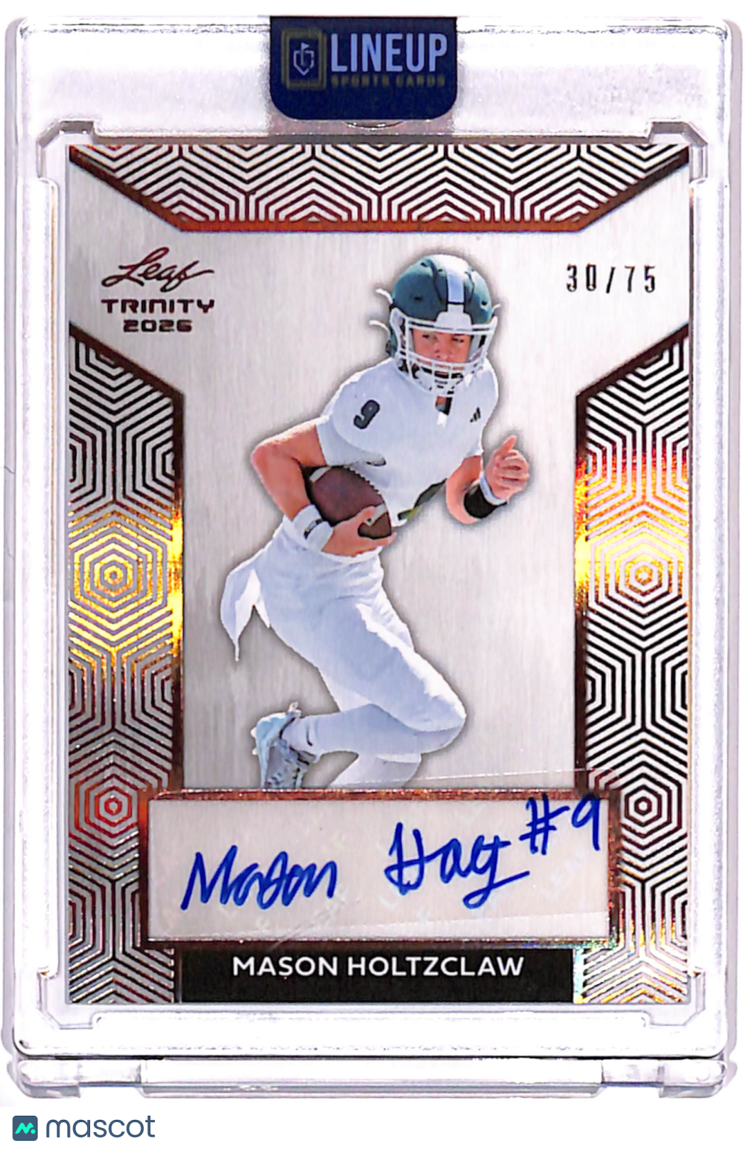 2026 Leaf Trinity Mason Holtzclaw #BA-MH2 /75