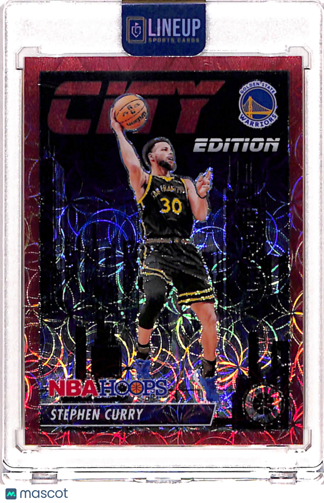 2023 Panini NBA Hoops Premium Stock City Edition Red Prizm /88 Stephen Curry #30