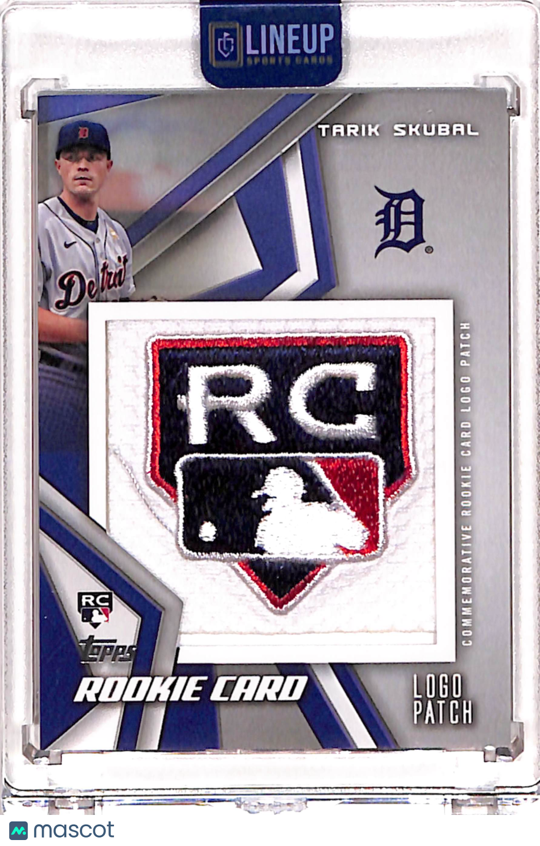 Tarik Skubal Rookie Card LOGO Patch 2021 RP-TSK Topps RC Memorabilia DODGERS SP