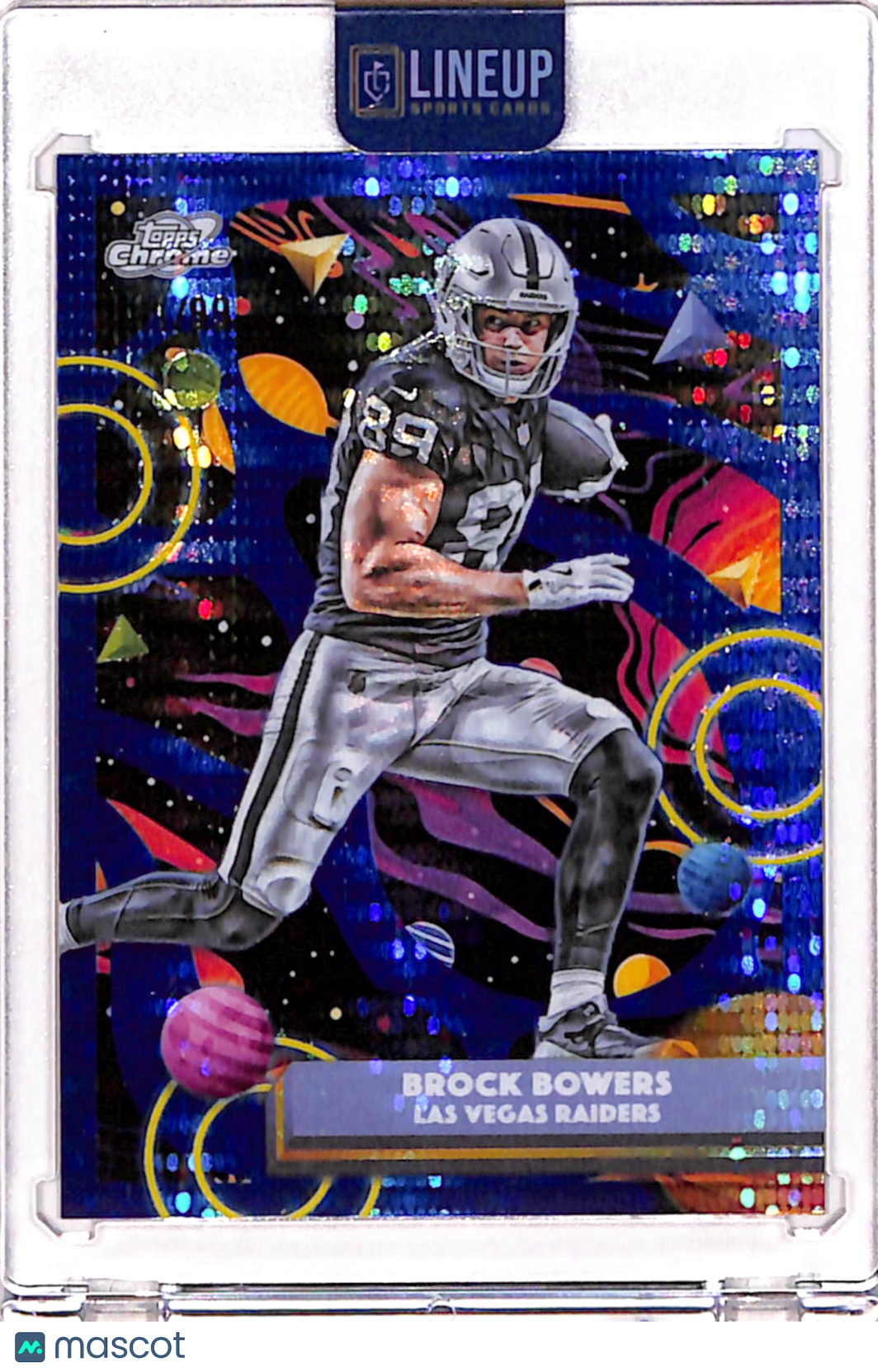 Brock Bowers 2025 Topps Cosmic Chrome Blue Moon /99