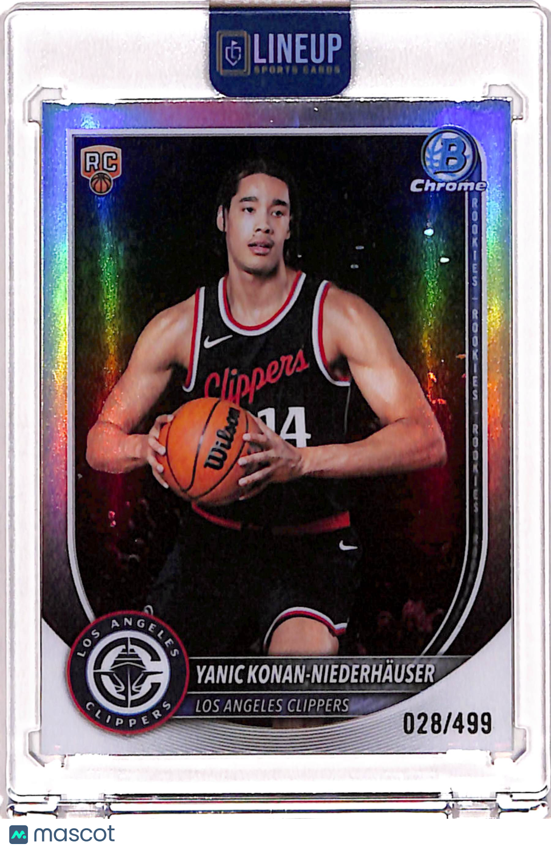 Yanic Konan-NeiderHauser 2025 Bowman Chrome Refractor /499