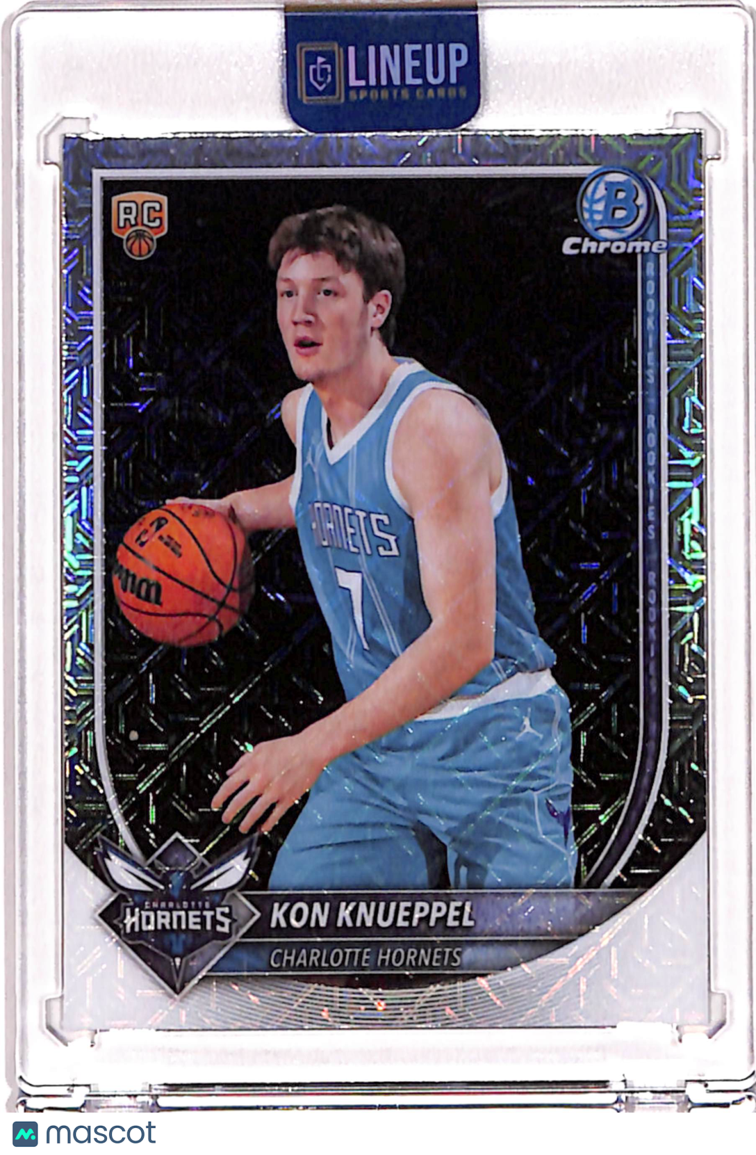 2025 Topps Bowman Chrome Mojo Refractor Kon Knueppel Hornets #BCV-4 Rookie Card