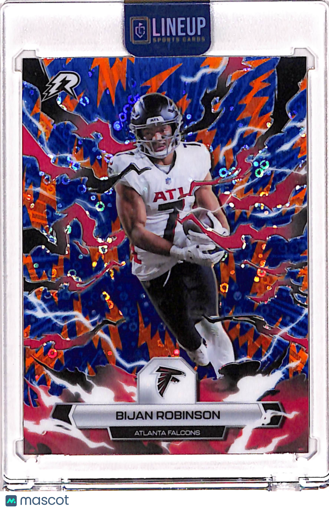 2025 Topps Resurgence #5 Bijan Robinson Blue & Orange Spark Refractor
