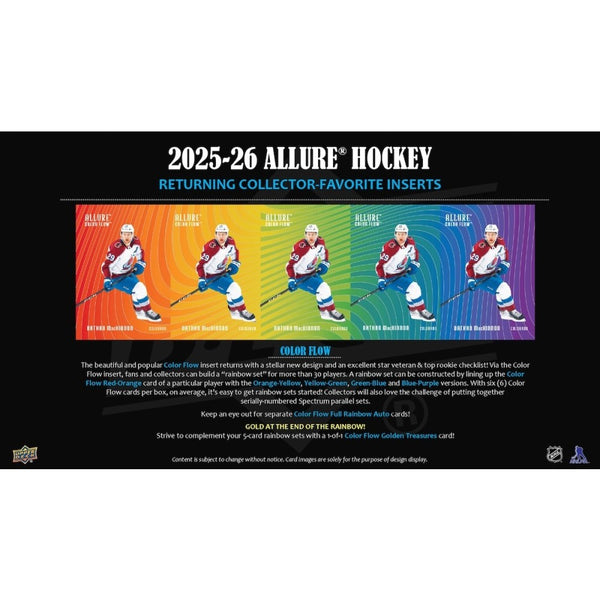 2025-26 Upper Deck Allure Hockey Hobby Box - LINEUP Sports Cards
