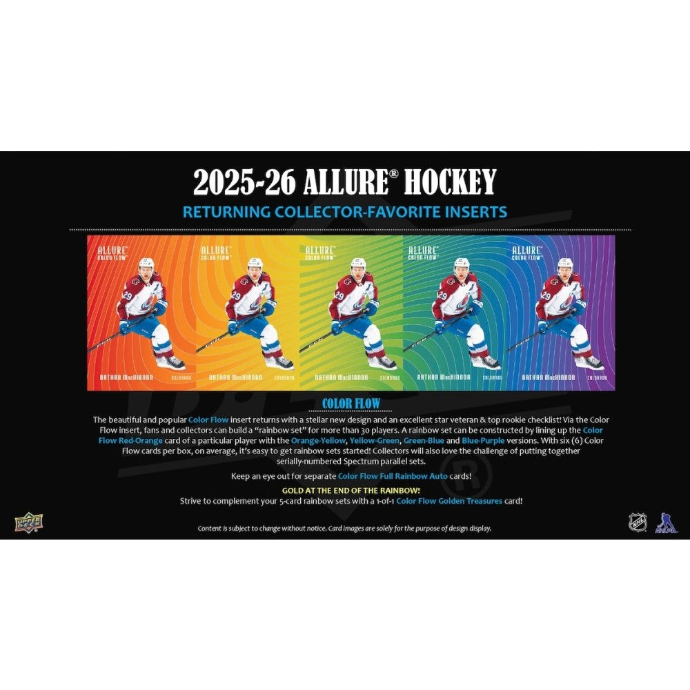 2025-26 Upper Deck Allure Hockey Hobby Box - LINEUP Sports Cards