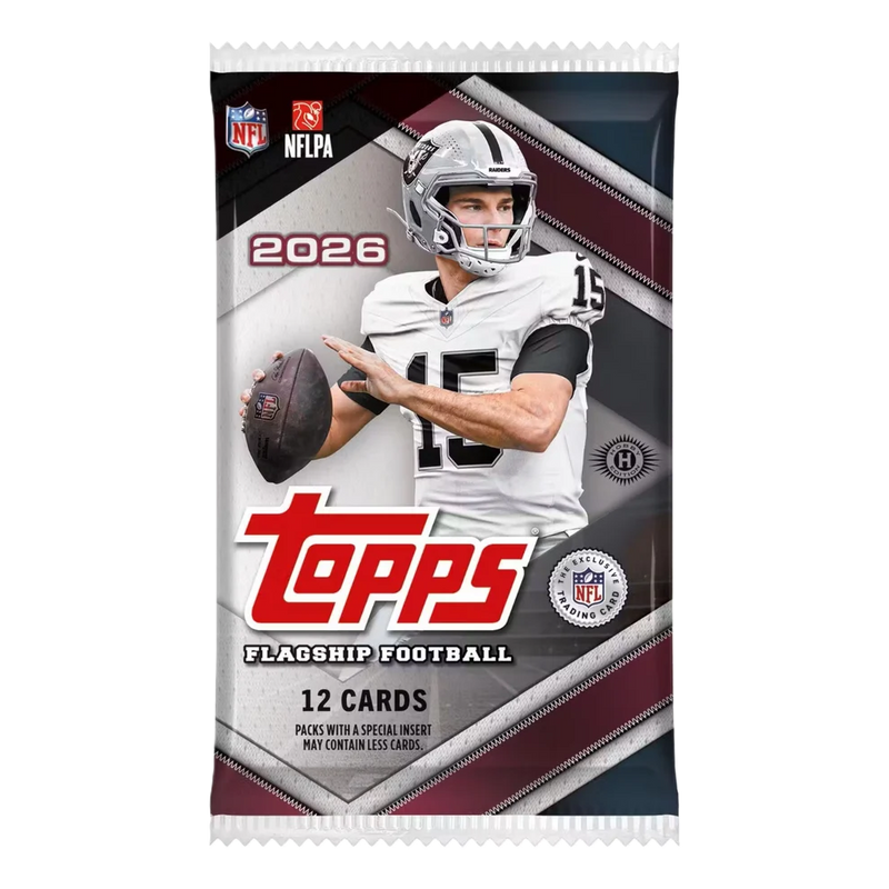2026 Topps Flagship Football Factory Sealed Hobby Pack