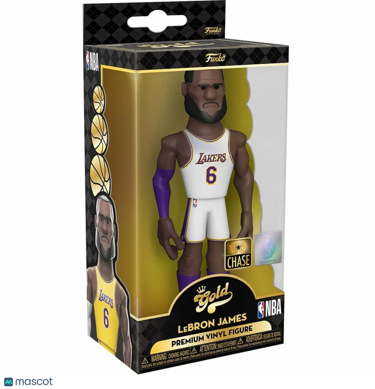 FUNKO GOLD • LEBRON JAMES •  SERIES 1 • PREM VINYL FIGURE (WHITE JERSEY)