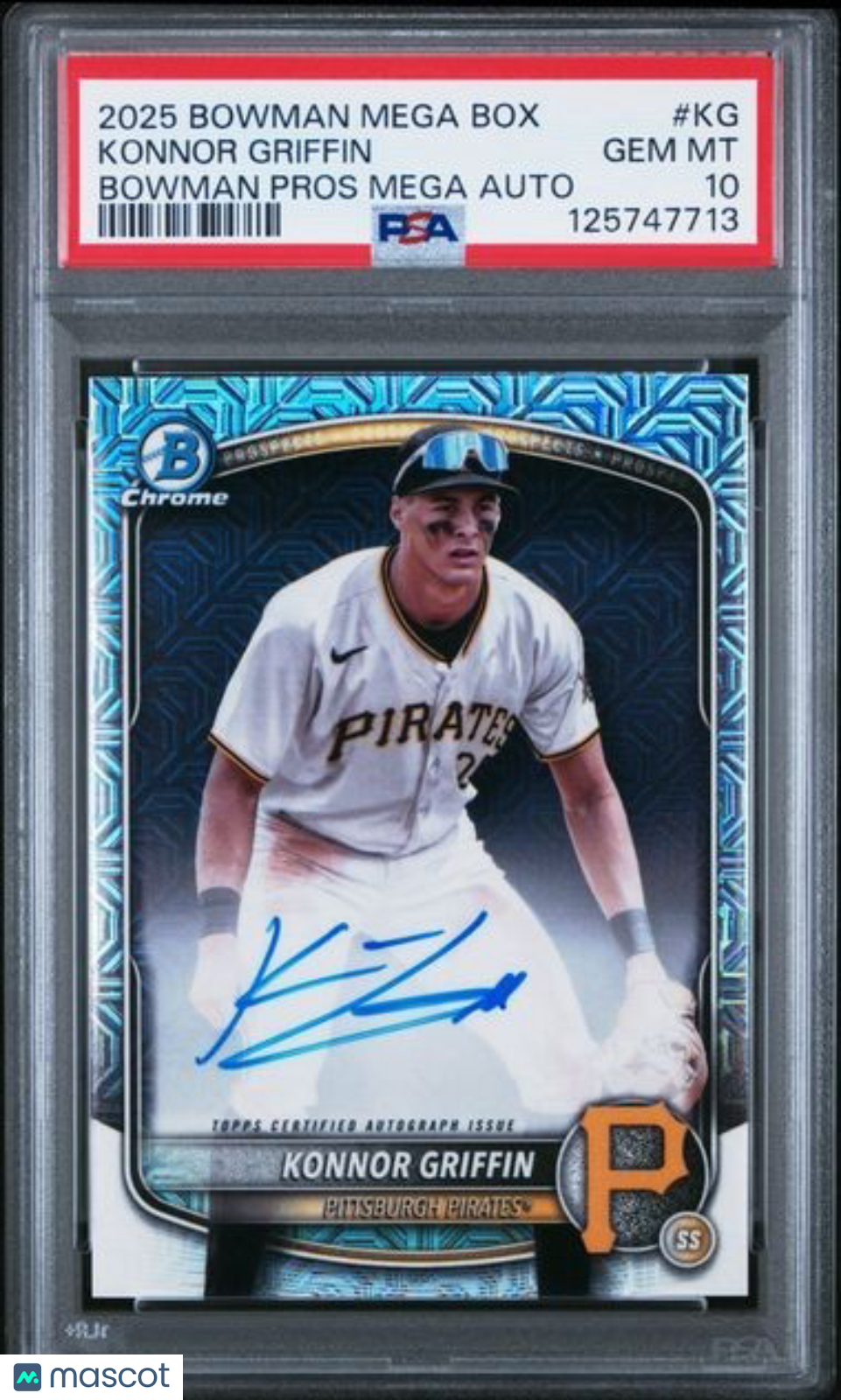 2025 BOWMAN MEGA BOX BOWMAN PROSPECT MEGA AUTOGRAPHS #KG KONNOR GRIFFIN GEM MINT