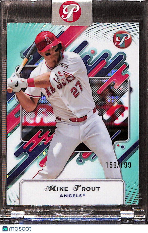 2025 Topps Pristine - Mike Trout #118 Aqua Refractor /199