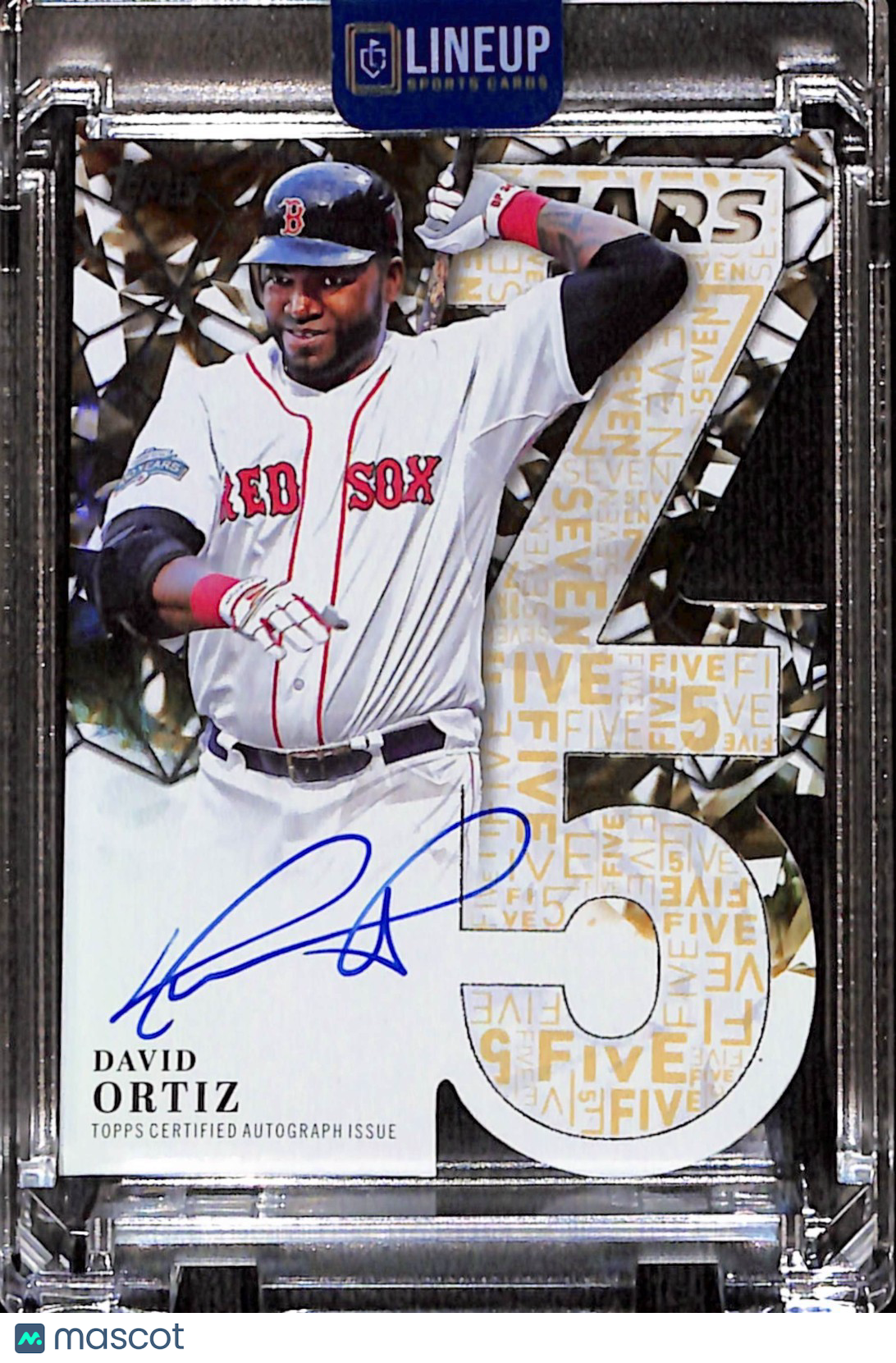 2026 TOPPS SERIES 1 75 YEARS OF TOPPS DAVID ORTIZ #75YA-DO NUMBERED /50 + AUTO