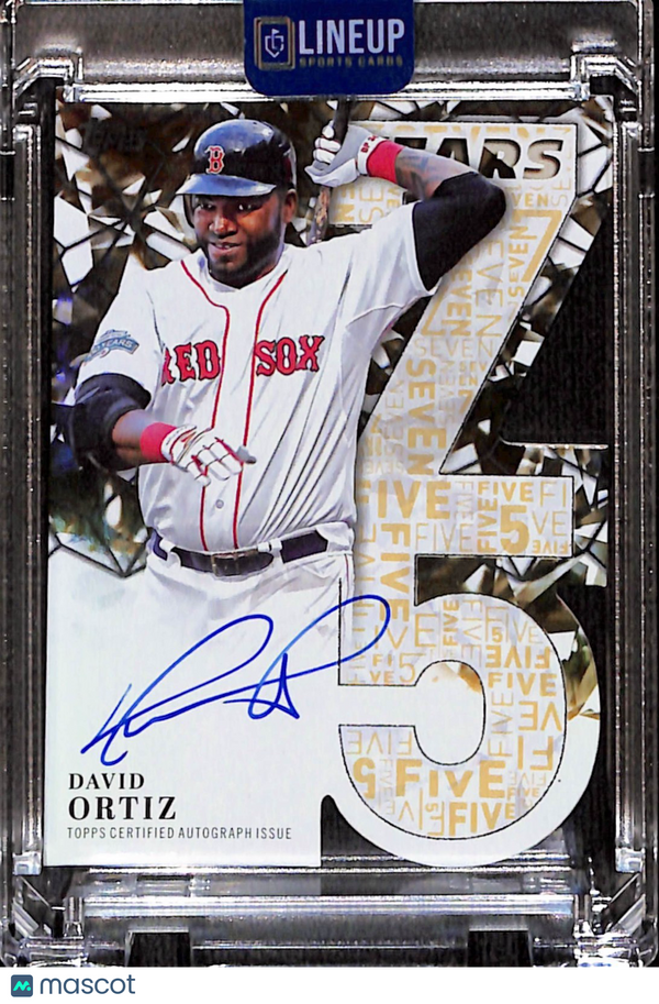 2026 TOPPS SERIES 1 75 YEARS OF TOPPS DAVID ORTIZ #75YA-DO NUMBERED /50 + AUTO