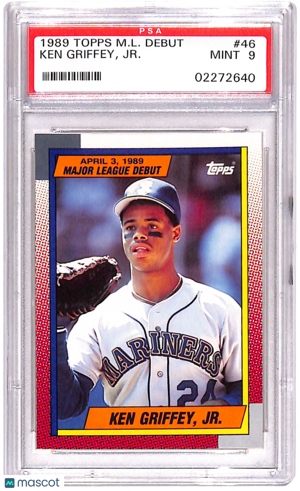 PSA 9 1990 Topps '89 M.L. Debut Ken Griffey JR. #46