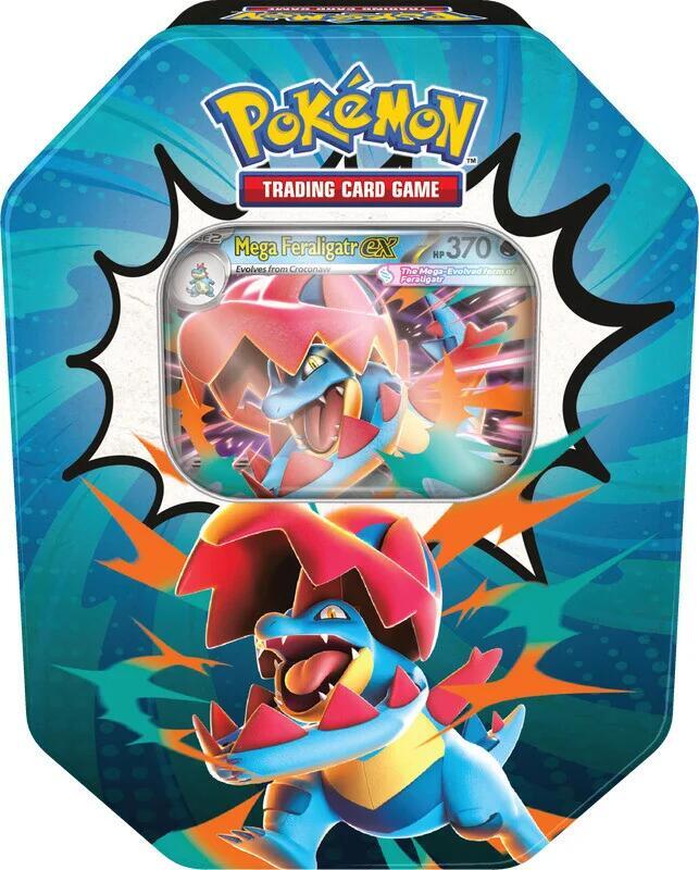 Pokemon Ascended Heroes Tin [Mega Feraligatr ex]