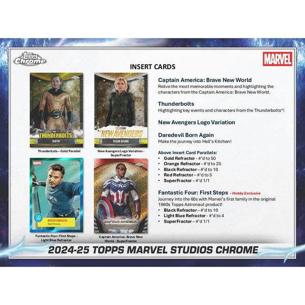 2025 Topps Marvel Studios Chrome Blaster Box - LINEUP Sports Cards