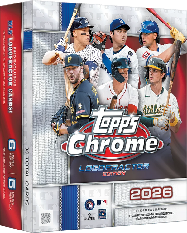 2026 Topps Chrome® Baseball Logofractor Edition Mega Box