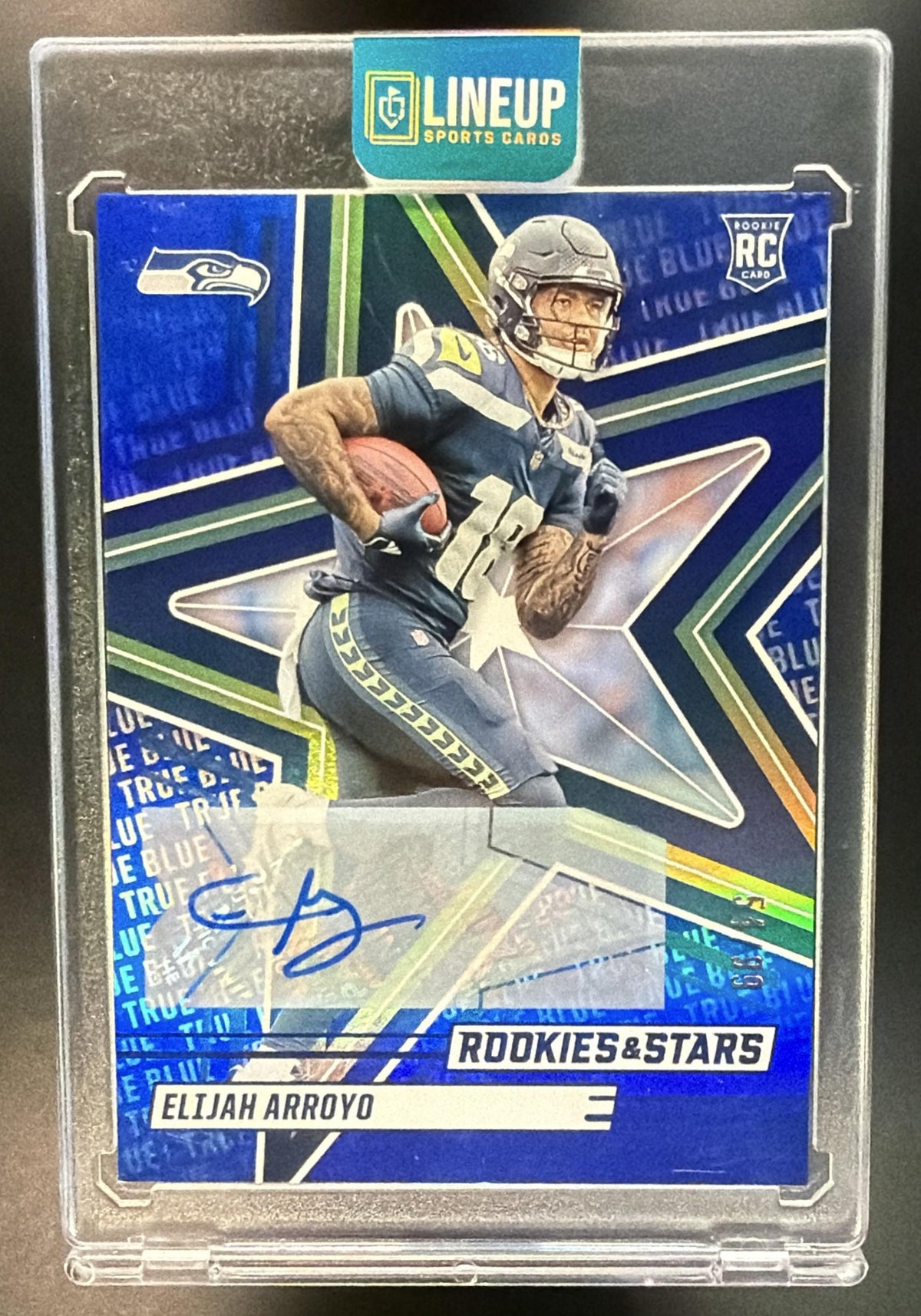 2025 Panini Rookies & Stars Elijah Arroyo #123 Signatures Blue /99 RC Auto