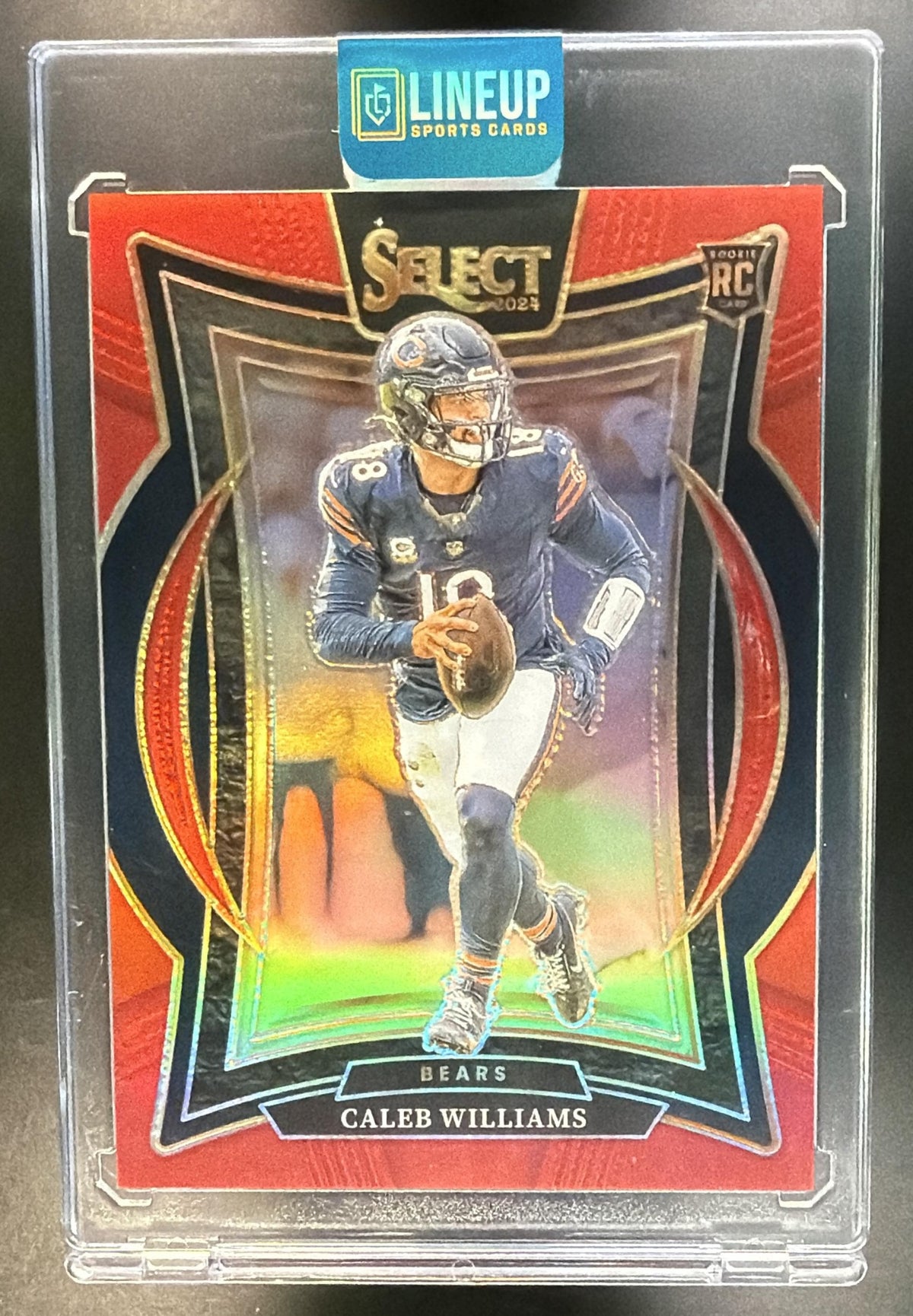 2024 Panini Select Caleb Williams #25 Concourse Red Prizm 59/99 RC Bears