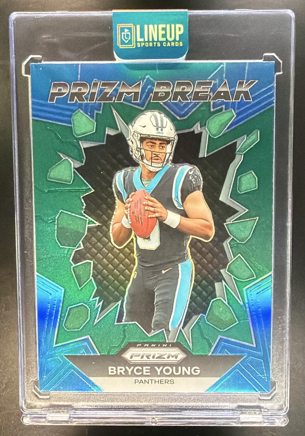 2023 Panini Prizm Bryce Young #PB-3 Break Green RC Panthers