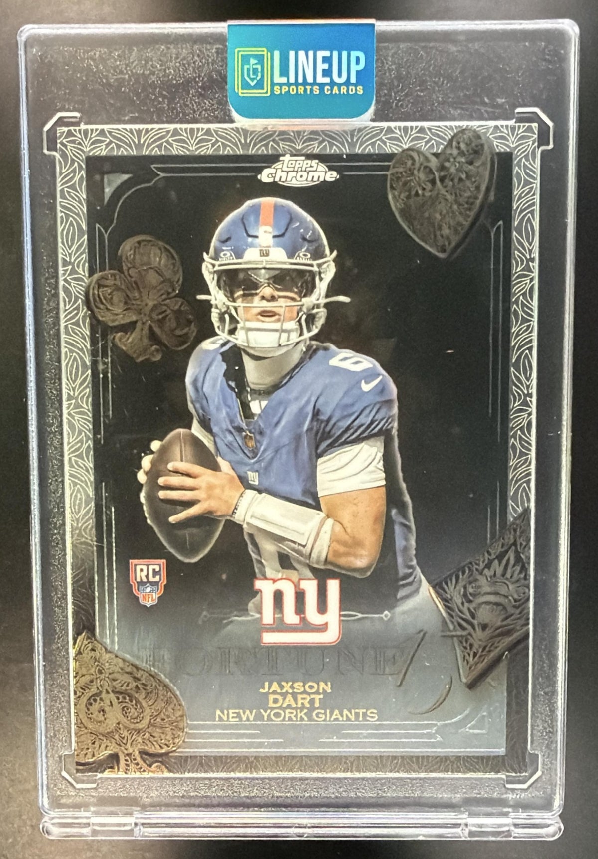 2025 Topps Chrome Jaxson Dart #F15-23 Fortune 15 RC Giants