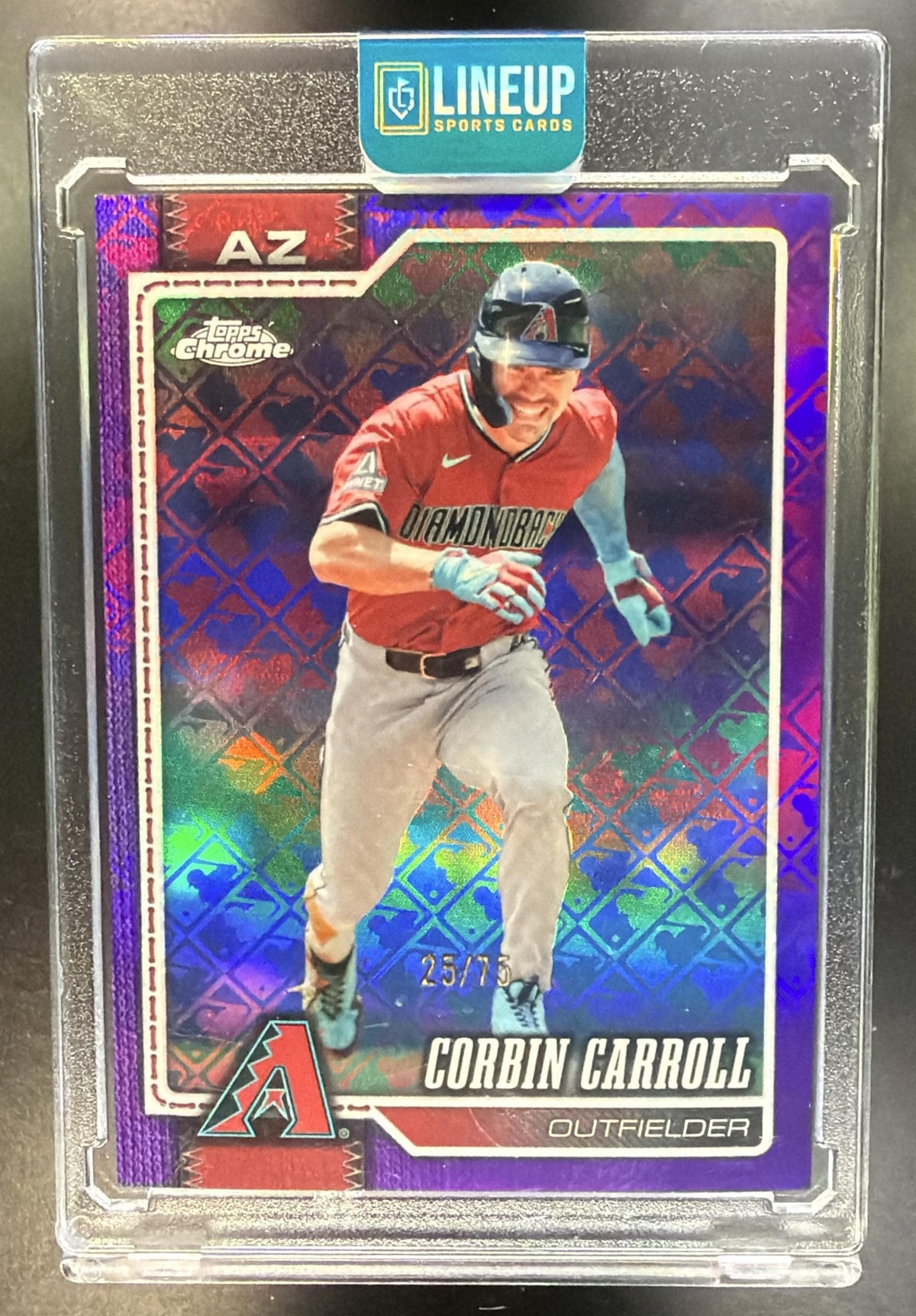2026 Topps Chrome Corbin Carroll #83 Purple Logofractor /75