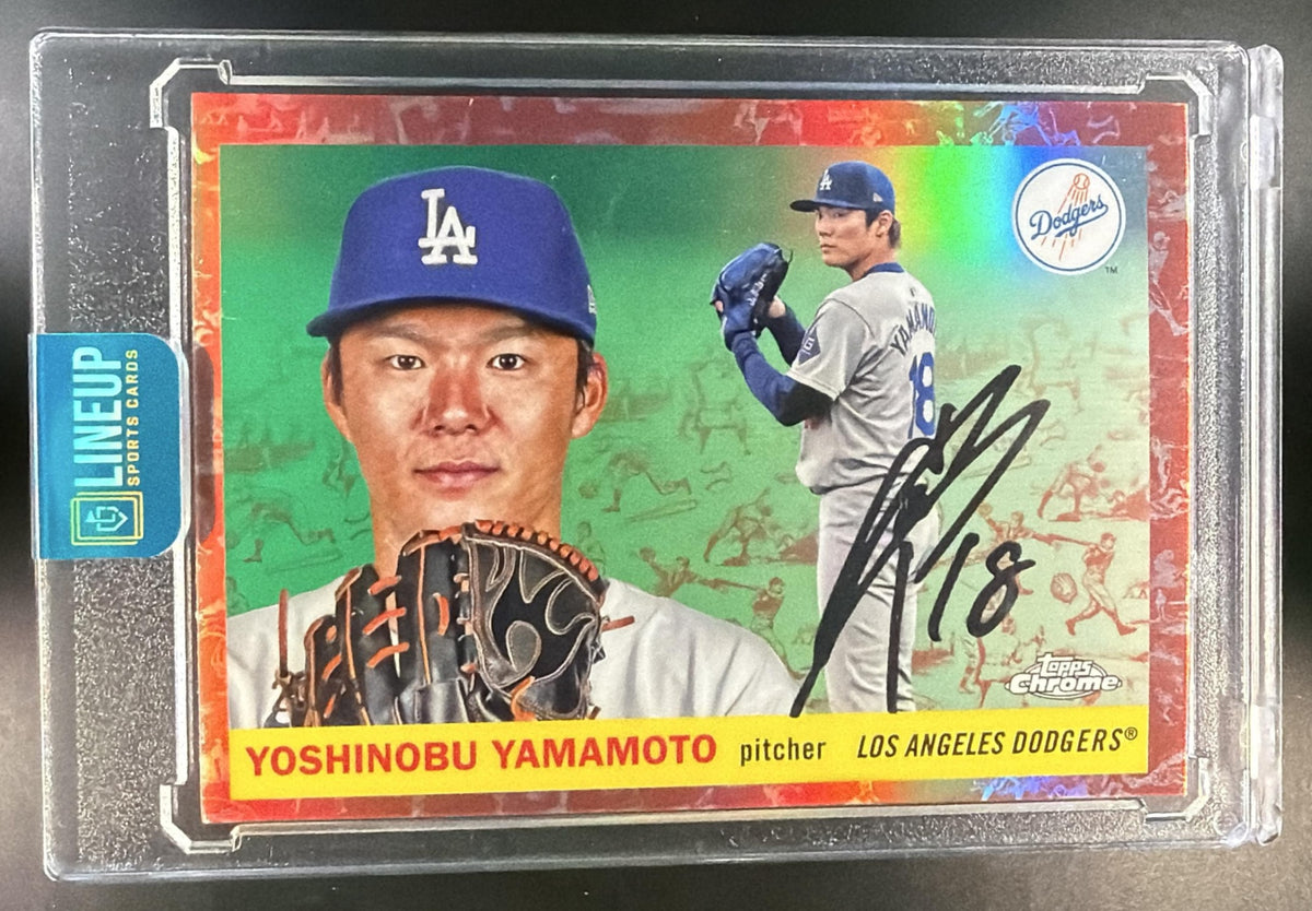 2025 Topps Chrome Platinum Yoshinobu Yamamoto #8 Rose Gold /75 Dodgers