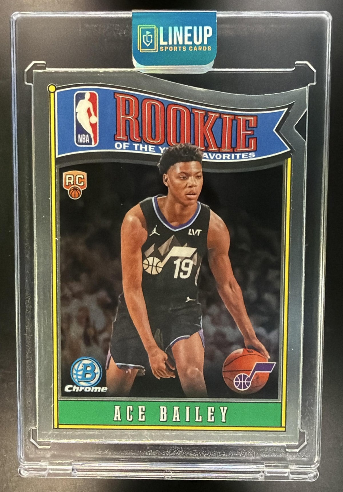 2025-26 Bowman Ace Bailey #RY-5 ROY Favorites Chrome RC Jazz