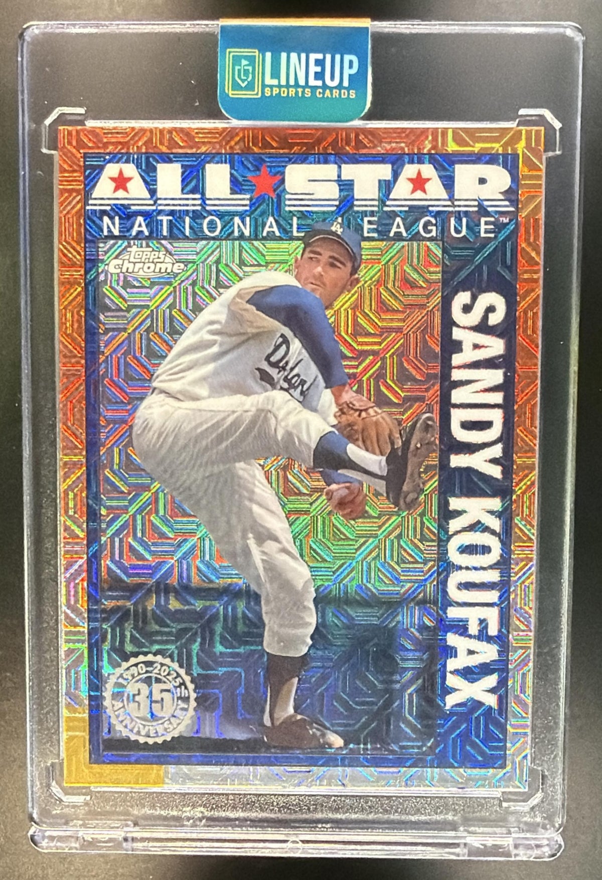 2025 Topps Sandy Koufax #90ASC-46 1990 Chrome Baseball All-Star Silver Pack