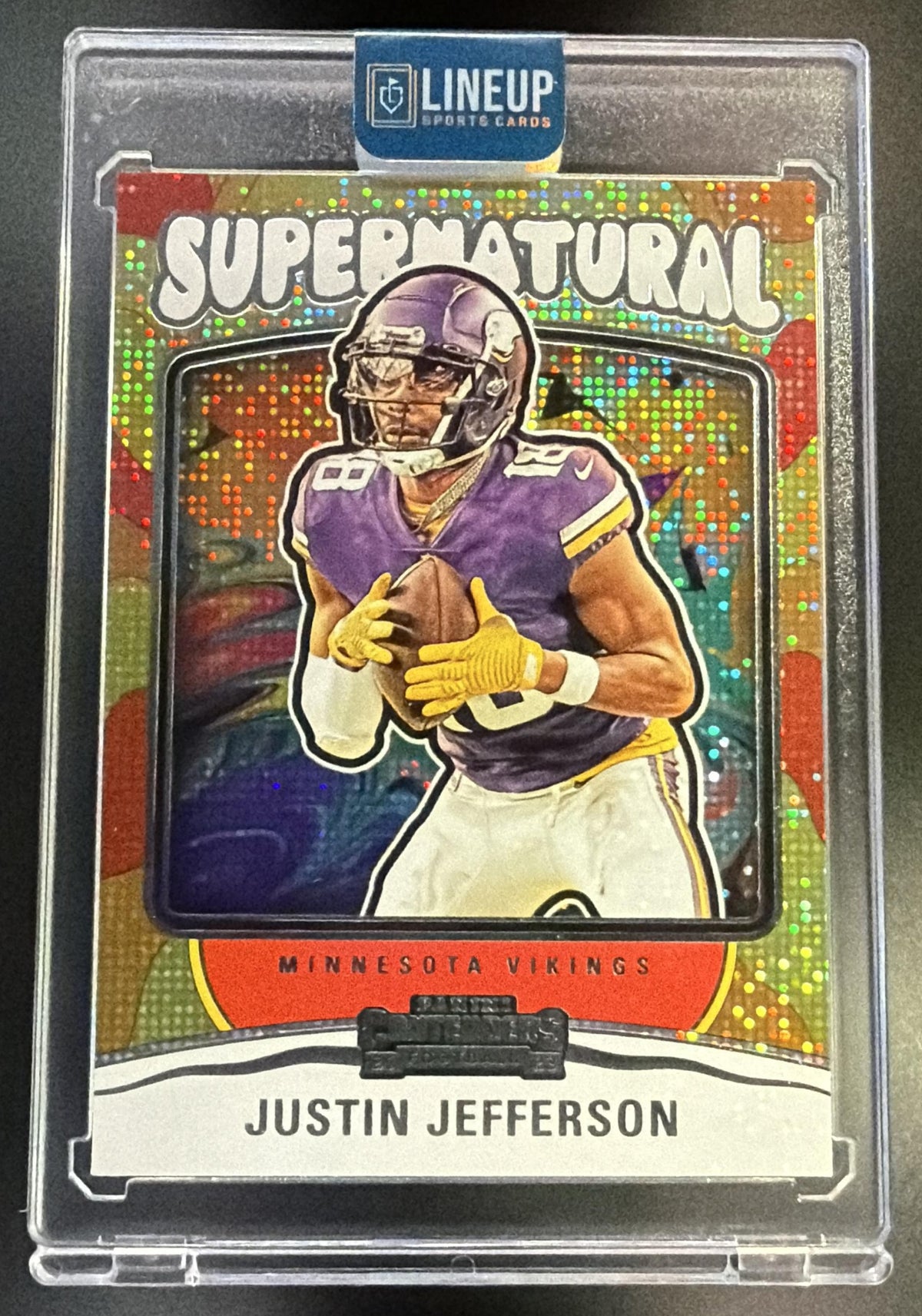 2023 Panini Contenders Justin Jefferson #9 Supernatural Vikings