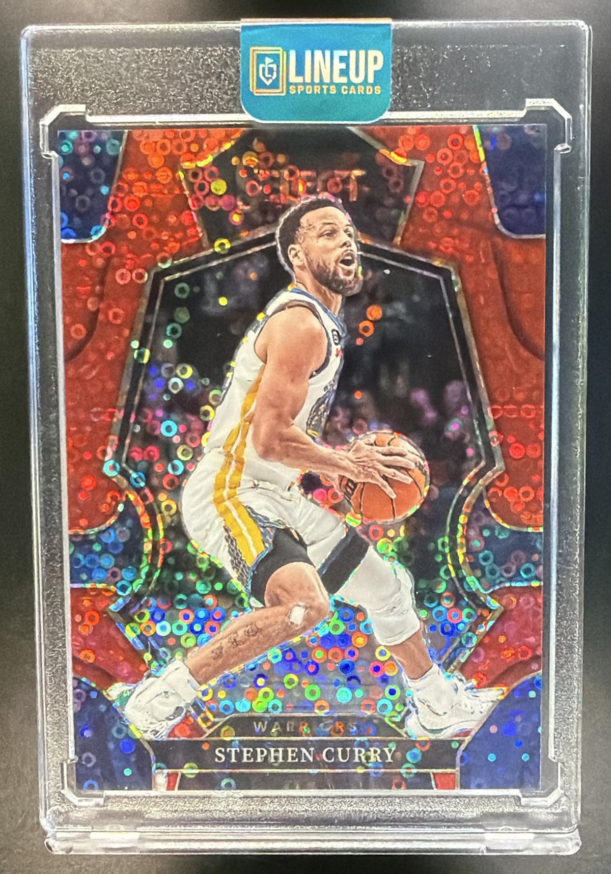 2022 Panini Select Stephen Curry #127 Red Disco Prizms /49 Premier Level