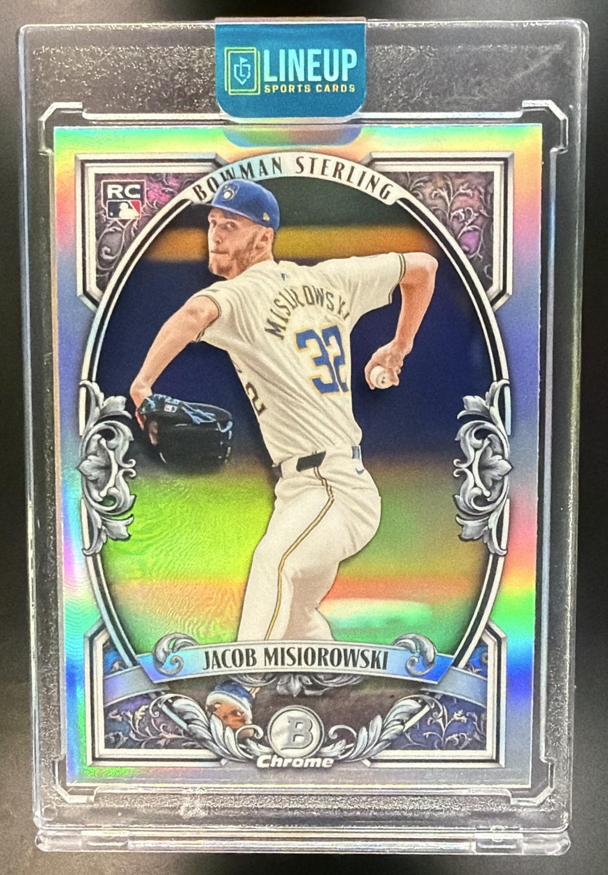 2026 Bowman Jacob Misiorowski #BST-13 Sterling Chrome RC Brewers